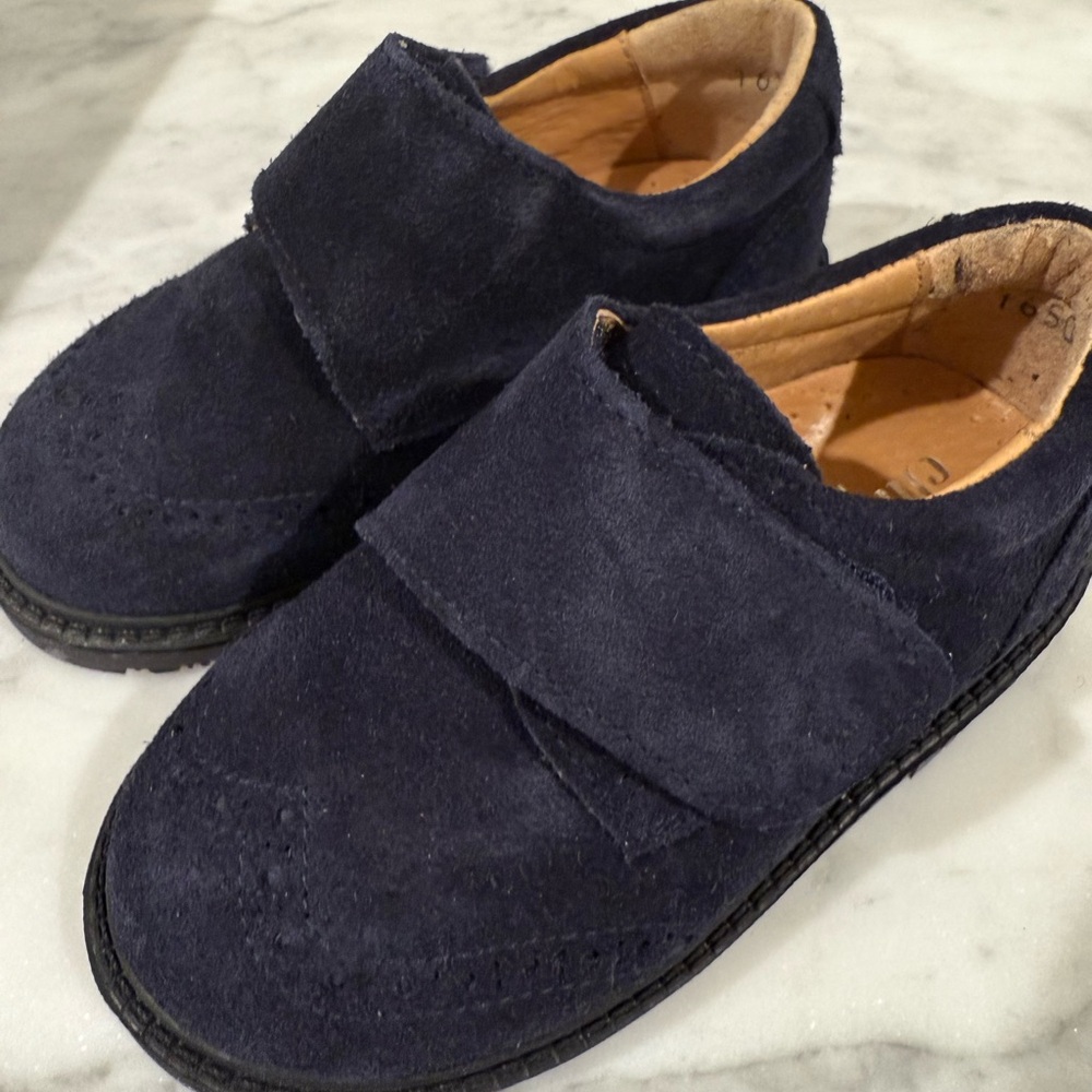 Children Chic Navy Suede Oxford shoes Size 22 / US Size 6 - Never worn!
